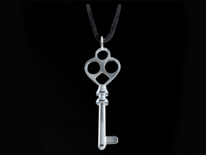 Silver plated pendants with necklace