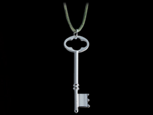 Silver plated pendants with necklace