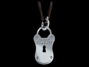 Silver plated pendants with necklace